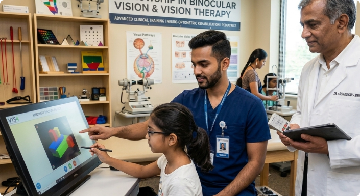 Laboratory Scientist using a microscope